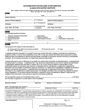 Authorization for Release of Information