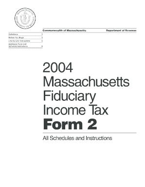 Massachusetts Fiduciary Income Tax Form 2