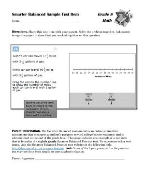 Smarter Balanced Grade 8 Math Test
