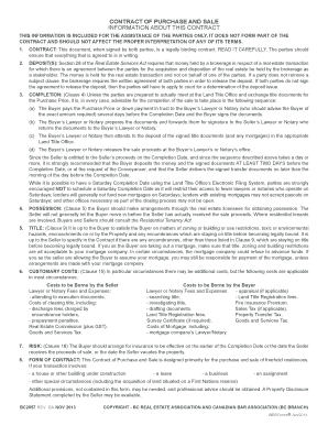 Contract of Purchase and Sale