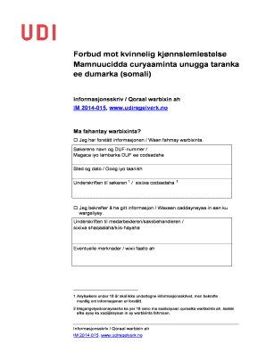 Norwegian Female Genital Mutilation Prohibition Notice