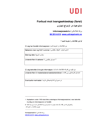 Norwegian Forced Marriage Prohibition Notice