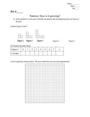 Math Pattern Worksheet