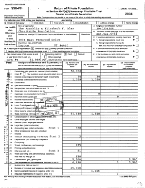 Form 990-PF 2004
