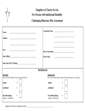 Fillable Online PURPOSE OF RISK ASSESSMENT Fax Email Print - pdfFiller