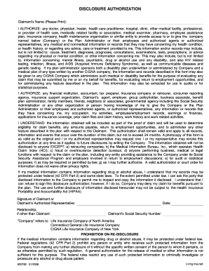 Disclosure Authorization Form
