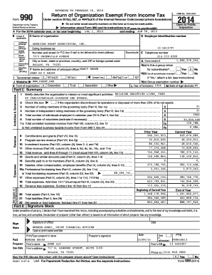 Form 990 2014
