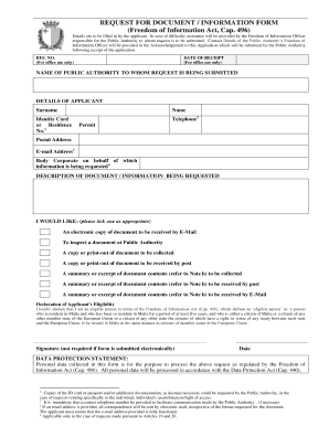 Freedom of Information Request Form