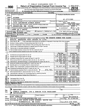Form 990 Return of Organization Exempt From Income Tax