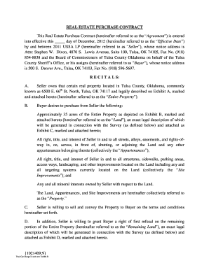 Real Estate Purchase Contract