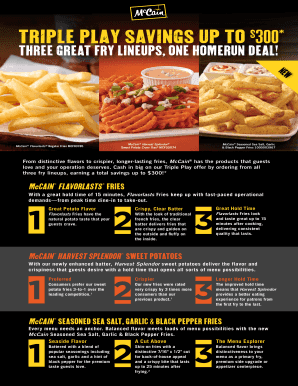 McCain Triple Play Savings Rebate Form