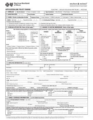 Illinois Health Insurance Enrollment Form