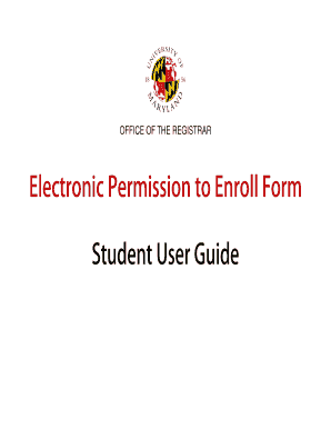 Electronic Permission to Enroll Form