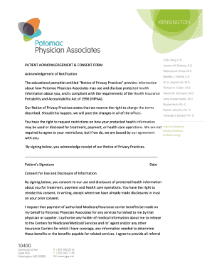 Patient HIPAA Privacy Practices Consent Form