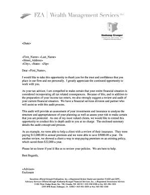 Financial Audit Offer Letter