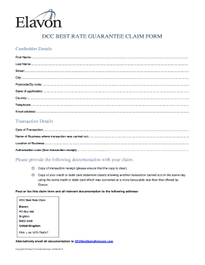 BETTER THAN BEST PRICE GUARANTEE CLAIM FORM intelligence overview