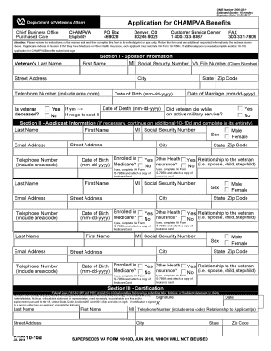 Application for CHAMPVA Benefits