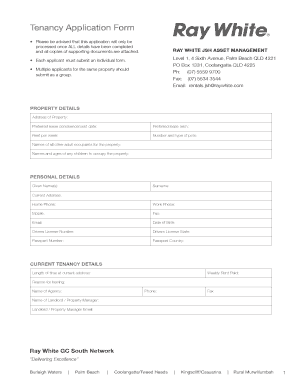 Tenancy Application Form
