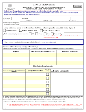 Graduation Petition for Bachelor's Degree