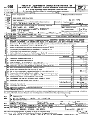 Form 990 Return of Organization Exempt From Income Tax