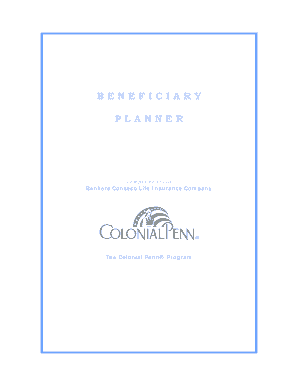 Beneficiary Planner Fill Online Printable Fillable Blank Pdffiller