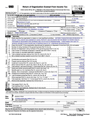 Form 990 2012