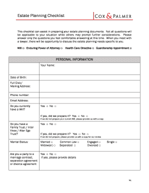 Estate Planning Checklist
