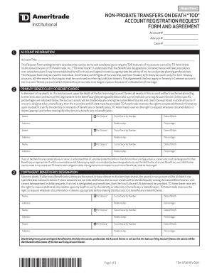 TOD Account Registration Request Form