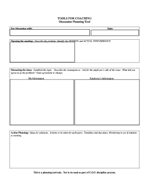 Discussion Planning Tool