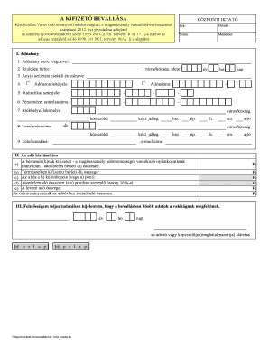 Hungarian Private Land Lease Income Tax Declaration