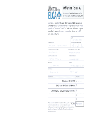 Offering Form A