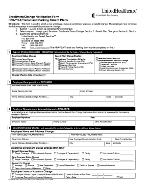 HRA/FSA/Transit and Parking Benefit Enrollment Form