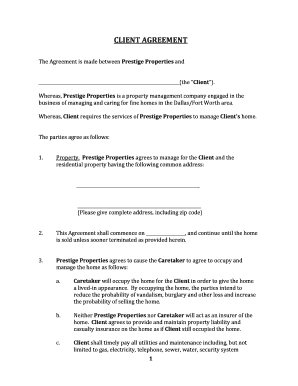 Property Management Agreement