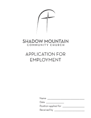 Application for Employment