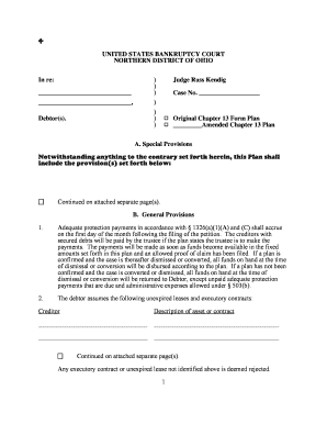 Chapter 13 Bankruptcy Plan