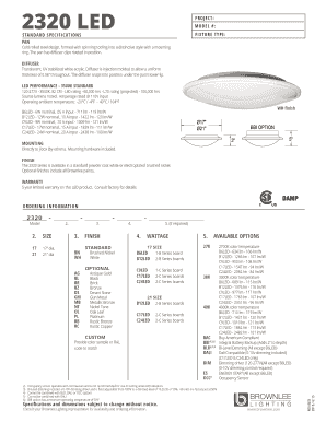 LED Light Fixture Order Form
