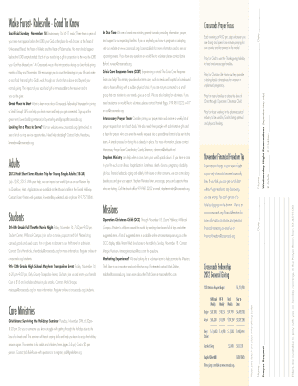 Crossroads Fellowship Prayer and Giving Guide