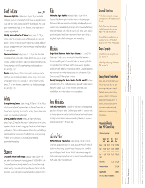 Crossroads Fellowship Church Bulletin