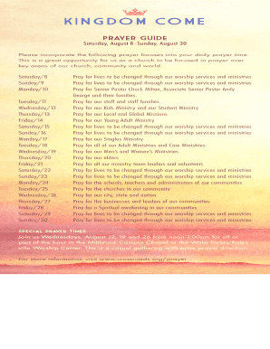 Prayer Guide