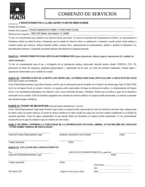 Consentimiento a la Relación Cliente-Proveedor
