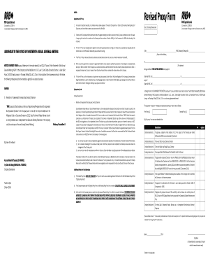 Malaysian Proxy Appointment Form