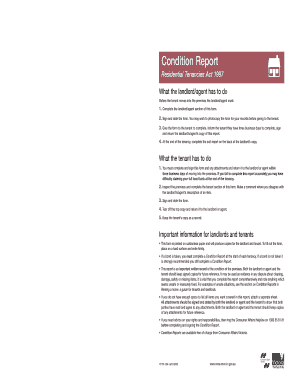 Residential Tenancy Condition Report