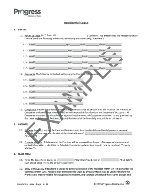 Residential Lease Agreement