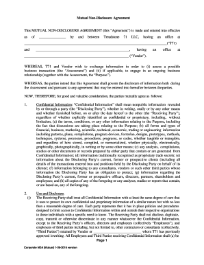 Mutual Non-Disclosure Agreement