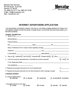 Internet Advertisers Application