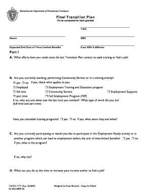 Employee transition plan template word - Final Transition Plan - webappsehsstatemaus - webapps ehs state ma