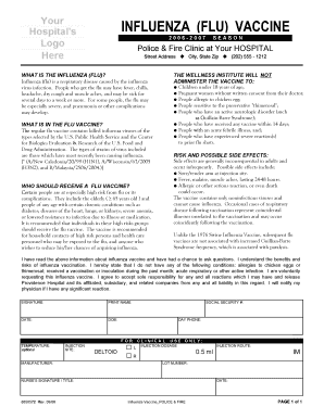 Influenza Vaccine Consent Form