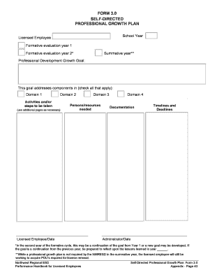 Self-Directed Professional Growth Plan