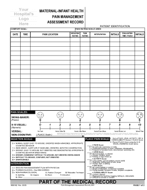 Maternal-Infant Pain Management Assessment Record