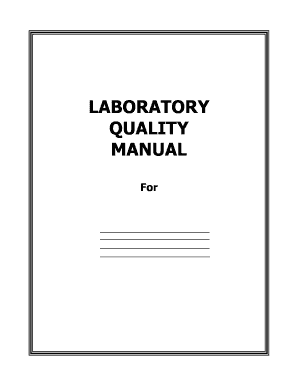 Laboratory Quality Manual Template